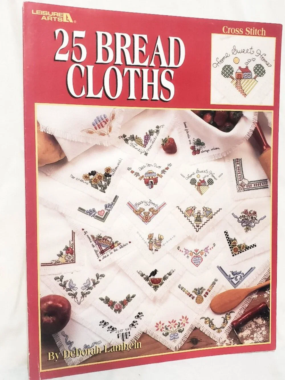 25 Bread Cloths Cross Stitch Leaflet 2792 Patterns 1995 Leisure Arts Pineapple